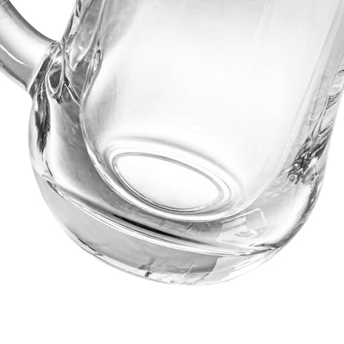 Suwimut Set of 6 Turkish Tea Glasses with Handles - 5 oz Clear Tulip-Shaped Cups for Hot & Cold Beverages