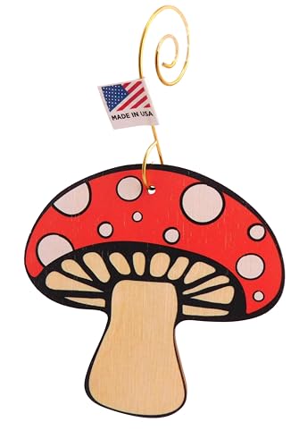 Legend of the Mushroom Ornament Set with Story Card – Wooden Christmas Decoration