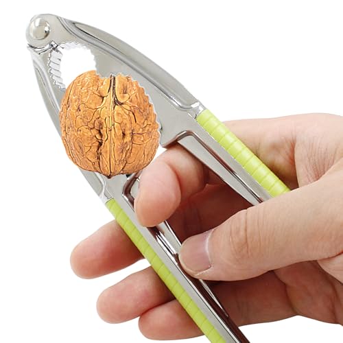 Verkelly 2 Pcs Green Nut Crackers - Durable Aluminum Seafood & Nut Cracking Tool