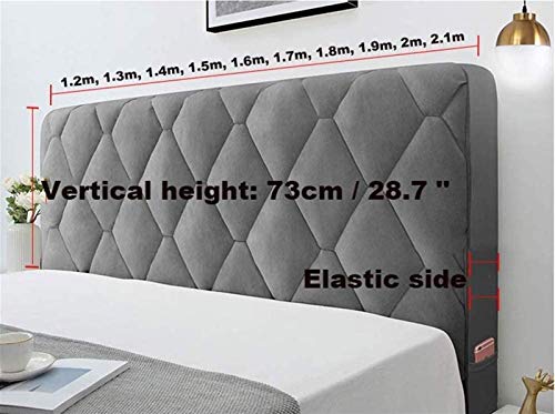 Velvet Headboard Cover for Queen, Twin, Full, King Beds - Dustproof & Soft