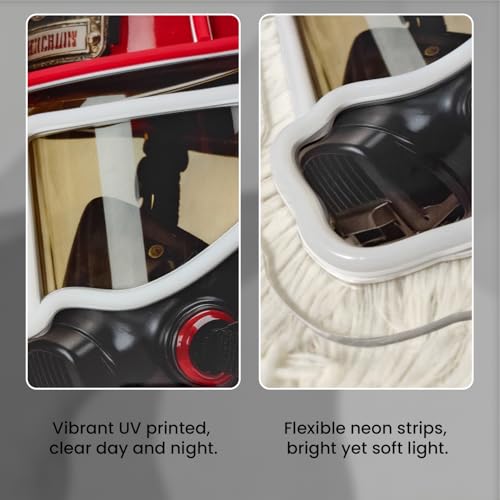 Welinly Firefighter Helmet LED Neon Sign - Fire Rescue Wall Decor (Vari: Firefighter)