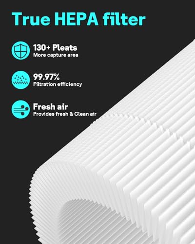 Mini Replacement Filter 2-Pack with True HEPA and Activated Carbon