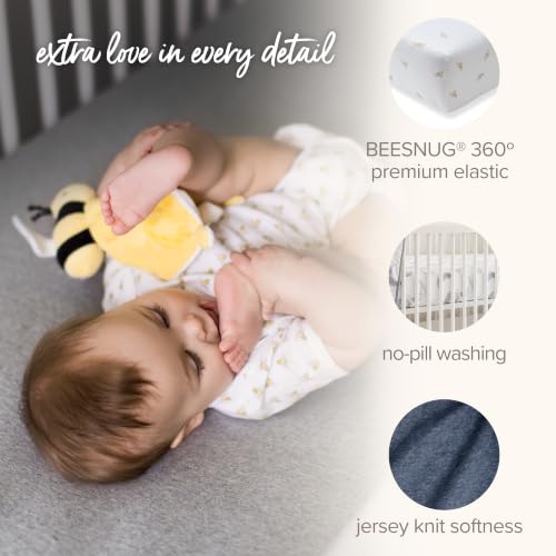 Burt's Bees Baby Organic Cotton Fitted Crib Sheet - Soft Nursery Bedding
