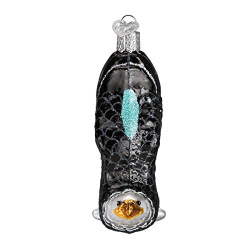Eagle in Flight Glass Blown Christmas Ornament, Handcrafted Holiday Decor