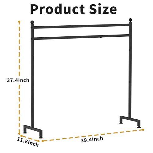 Freestanding Christmas Stocking Holder Stand with 8 Hooks, Metal Floor Rack