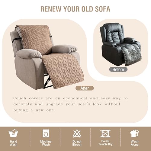 Waterproof Recliner Chair Cover - Non-Slip, Washable, 23.6"