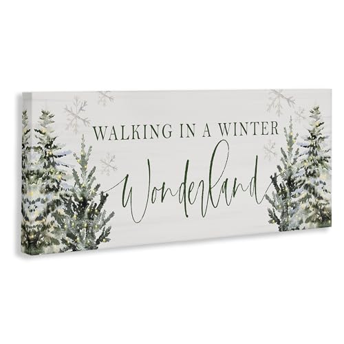 Winter Wonderland Trees Canvas Art by Stupell – 20 x 48 inches, gallery wrapped