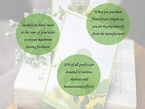 Orange Blossom Scented Sachets - Long-Lasting Air Freshener for Closets & Cars