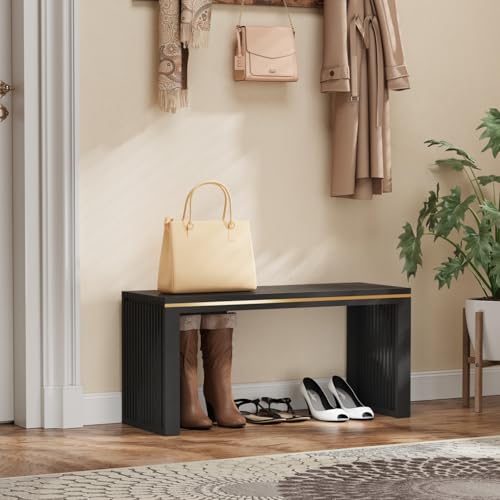 35-Inch Bamboo Dining Bench, Farmhouse Entryway Seating, 450lb Capacity