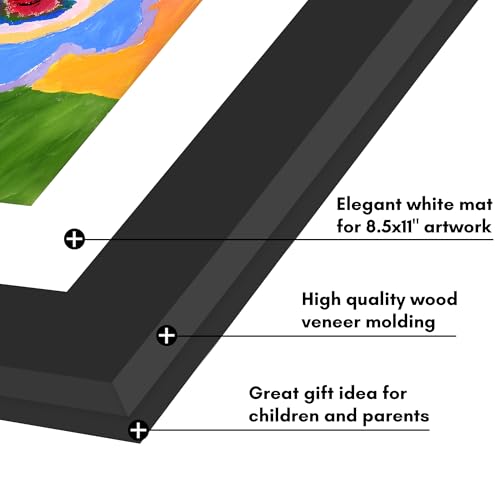 Kids Artwork Frames - 2 Pack Changeable Magnetic Front Loading Wall Display