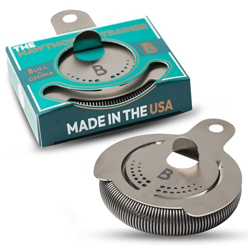 Stainless Steel Hawthorne Strainer by Bull in China - USA-Made Cocktail Strainer for Bars & Bartenders