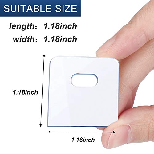 Clear Vertical Blind Repair Tabs (32 Pack) - Self-Adhesive Fixers