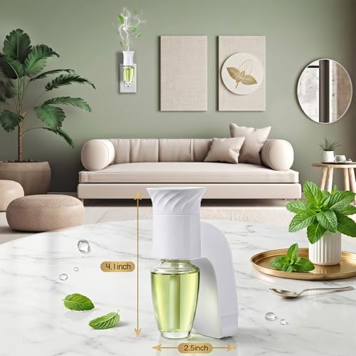 2-Pack Adjustable Wall Fragrance Plug-in Diffuser, Rotating White Plug
