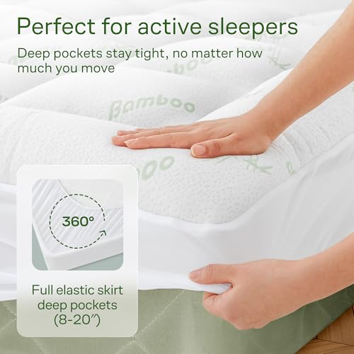 Niagara Sleep Solution Cooling Queen Mattress Topper - Bamboo Pillow Top