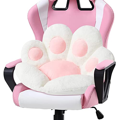 Cute Cat Paw Chair Cushion - Soft Plush Floor Pillow for Office & Gaming
