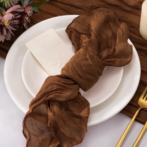 20-Pack Cheesecloth Napkins, 21x21 Inch Gauze Fabric Table Napkins