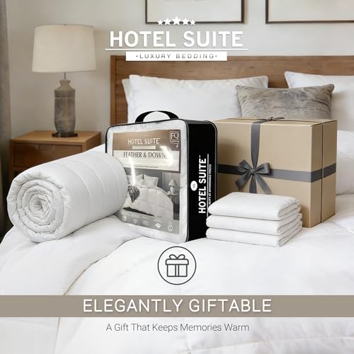 Feather Down Comforter Twin Size | Luxurious All-Season Bedding