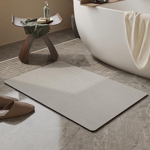 Mecko Ultra Thin Bath Mat 16"x24" Quick Dry Non-Slip Bathroom Rug