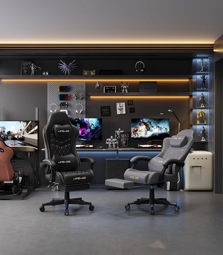 Big and Tall Gaming Chair, 400lb Capacity Ergonomic Office Chair with Footrest