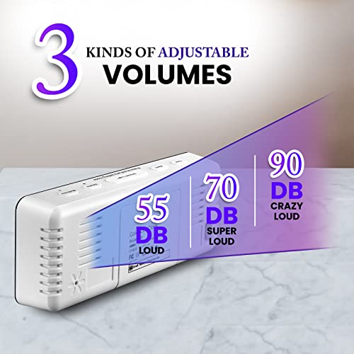 Kids Digital Alarm Clock - 7 Color Display, Dimmable Light & Snooze