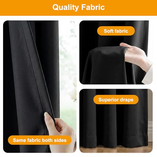 Blackout Room Divider Curtain, Floor to Ceiling Privacy Panel, 100x84 Inch