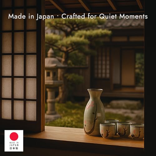 Japanese Porcelain Sake Cups Set of 2 – 1.5 oz Microwave & Dishwasher Safe Traditional Japan Made