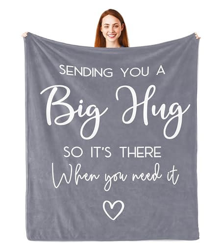 Get Well Healing Blanket - Soft Flannel Hug Blanket 60x50in