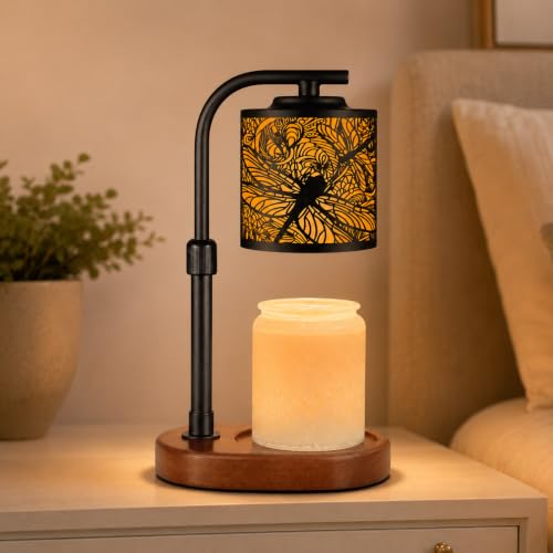 Dragonfly Candle Warmer Lamp with Timer for Scented Wax