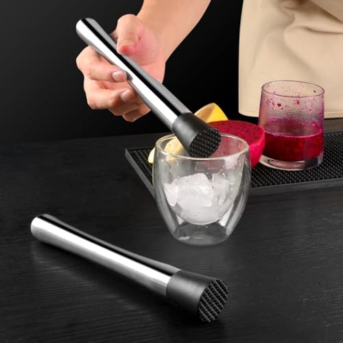 LKMM Stainless Steel Fruit and Ice Hammer - Multi-Function Juicer & Shaker Tool, 2 Pieces