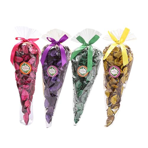 Natural Dried Flower Potpourri Sachets, 4-Pack Floral Scented Air Fresheners