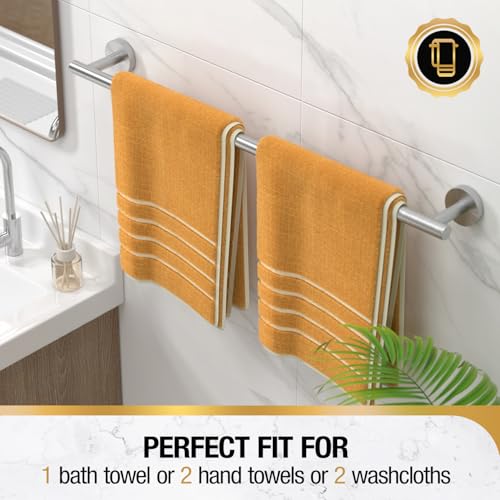 24 Inch Brushed Nickel Towel Bar, SUS304 Stainless Steel Bathroom Rack