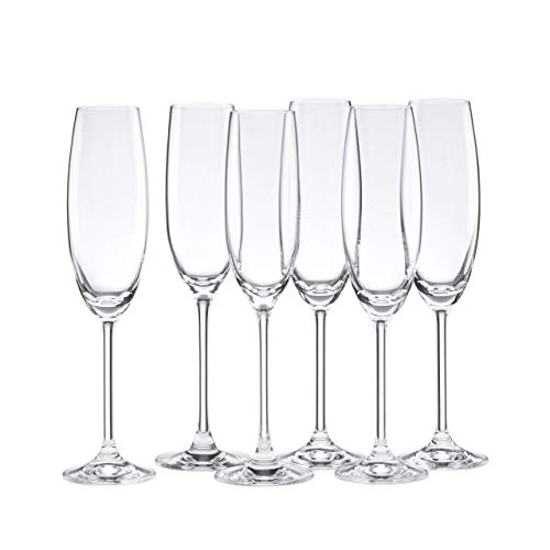 Lenox Tuscany Classics Champagne Flutes Set of 6, 8oz Elegant Stemware for Celebrations