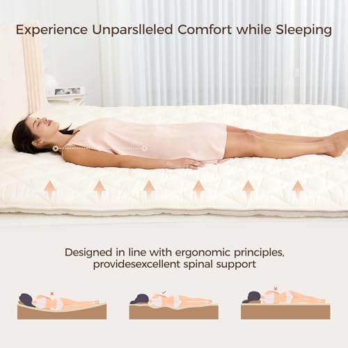Folding Japanese Floor Mattress, Twin Memory Foam Futon Bed with Cover