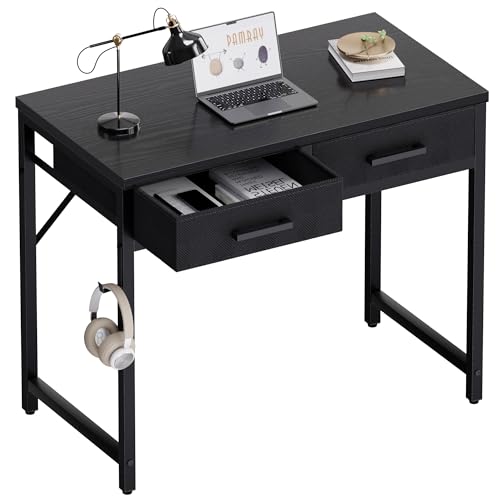 32-Inch Small Computer Desk with 2 Drawers - Compact Home Office Desk