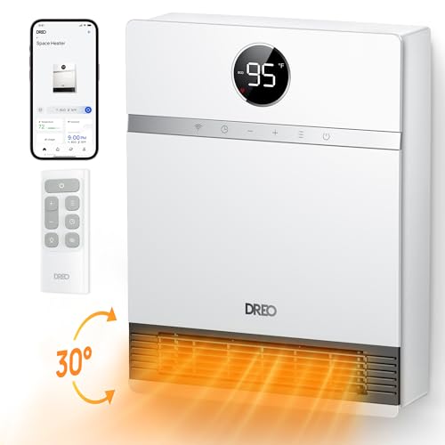 Smart Electric Wall Heater for Indoor Use with App and Remote