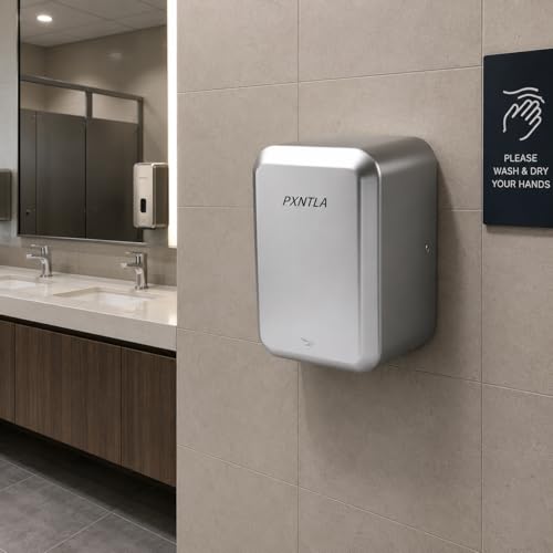 Ultra-Fast Electric Hand Dryer, 10-12s Drying, Compact 110V Wall-Mounted
