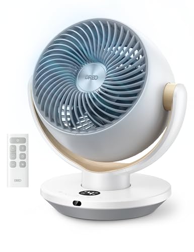 Dreo 11-Inch Desk Air Circulator Fan with Remote, Quiet Bedroom Table Fan