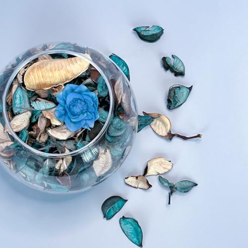 Ocean Scented Dried Flower Potpourri, Natural Botanical Bowl Filler, 10 oz