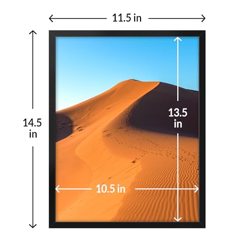 LaVie Home 11x14 Picture Frame for Wall Display, Black Poster Frame