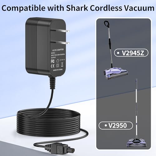 Replacement AC Power Adapter Cord for V2945Z and V2950 Carpet Sweepers