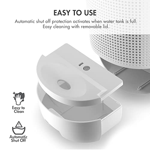 Compact 1000ml Air Dehumidifier with True HEPA Air Purifier and Auto Shutoff