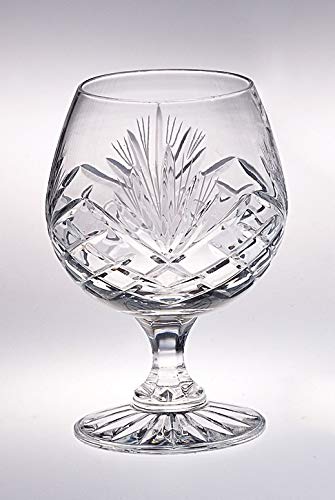 Barski Crystal Brandy Snifter Glasses Set of 6 - Elegant European Crystal Drinkware