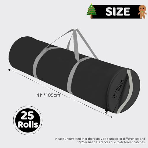 Christmas Wrapping Paper Storage Container 41 Inch Oxford Fabric Holder