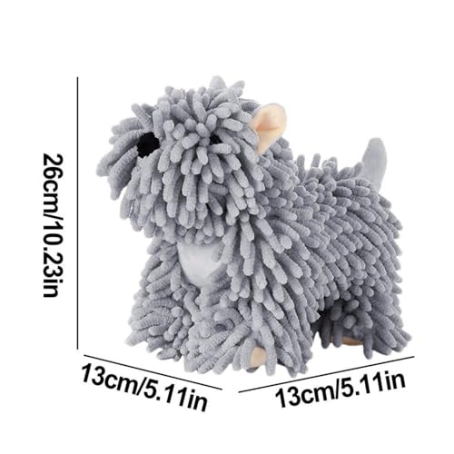 Soft Chenille Hand Towel Ball - Absorbent Cartoon Puppy Bathroom Decor