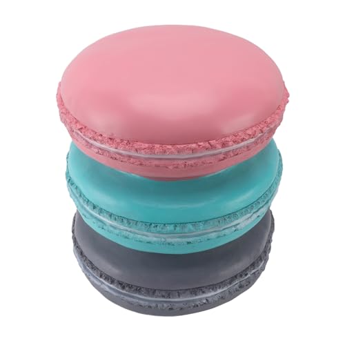 Donut Shaped Resin Foot Stool, Cute Macaron Small Ottoman for Living Room