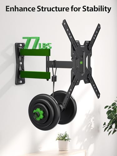 Full Motion TV Wall Mount Bracket for 26 to 65 Inch TVs, VESA 400x400