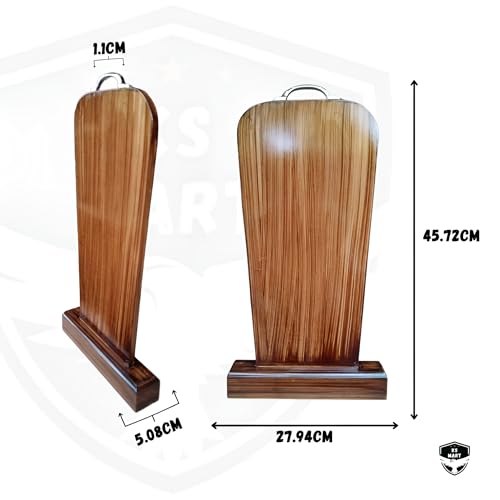Prayer Barrier Namaz Sutra - Wooden Islamic Prayer Divider for Home Mosque Office - Multicolor Line, Simple Variation