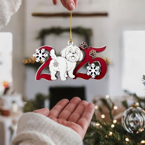 2026 Shih-Tzu Christmas Ornament - Wooden Dog Decor, Personalized Pet Keepsake, Holiday Gift, Crazytops