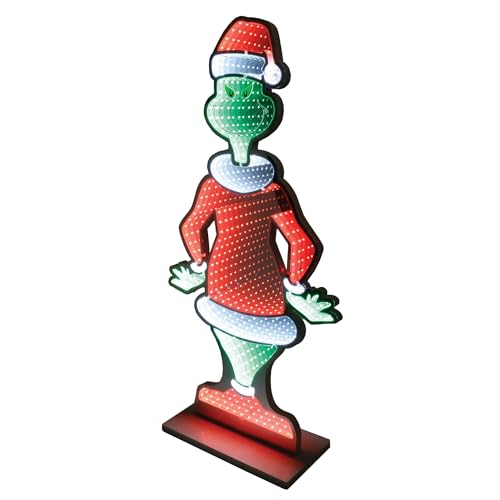 Department 56 Dr. Seuss Grinch Infinity Mirror Figurine - 24 Inch Holiday Decor