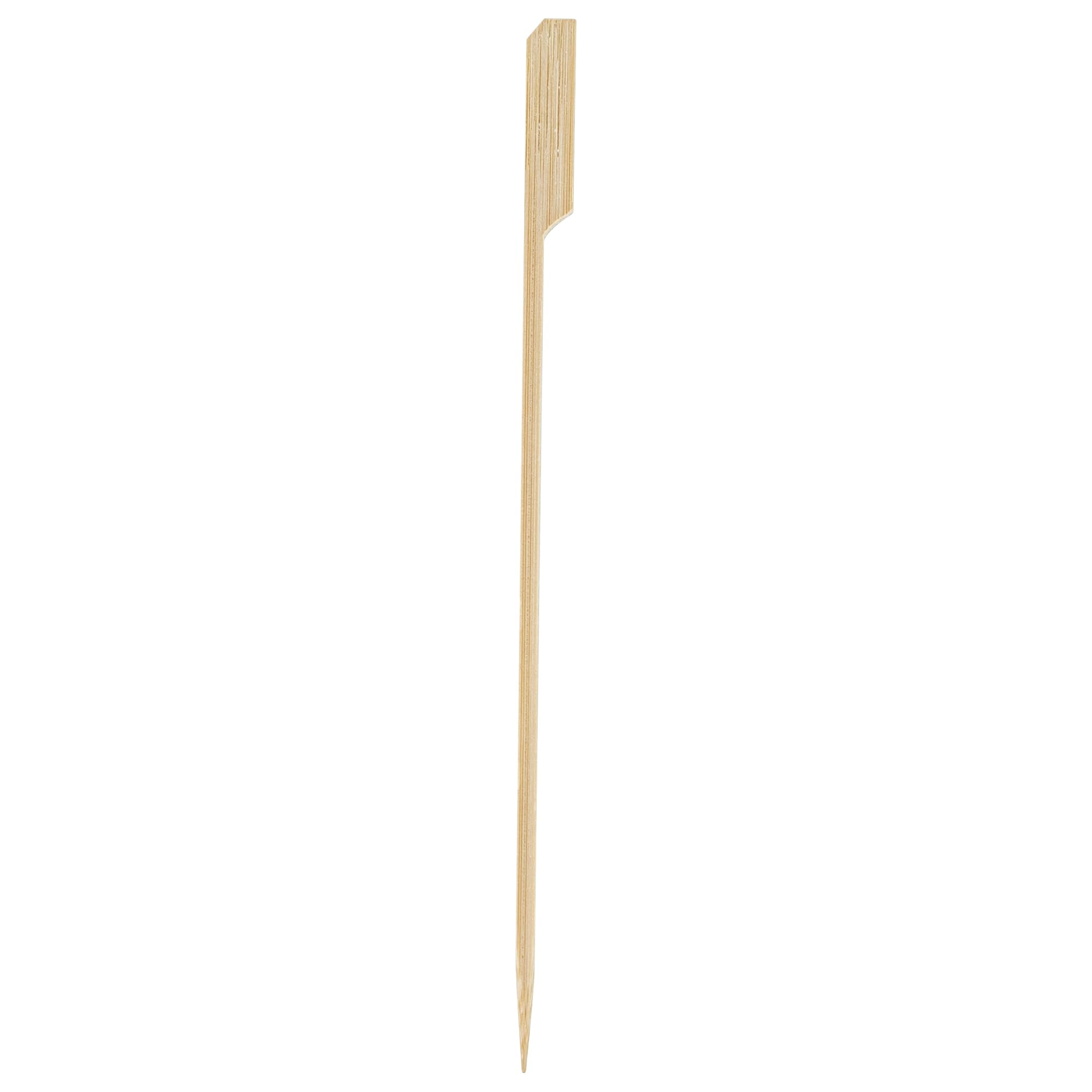 Restaurantware 8.3 Inch Paddle Bamboo Skewers 100 Sturdy Disposable Bamboo Food Picks - Sturdy Paddle Head Bamboo Appetizer Picks Sustainable For Serving Appetizers and Cocktail Garnishes